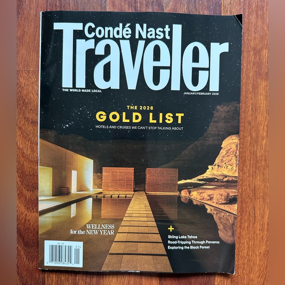 Condé Nast Traveler Magazine - The 2026 Gold List - January/February 2026